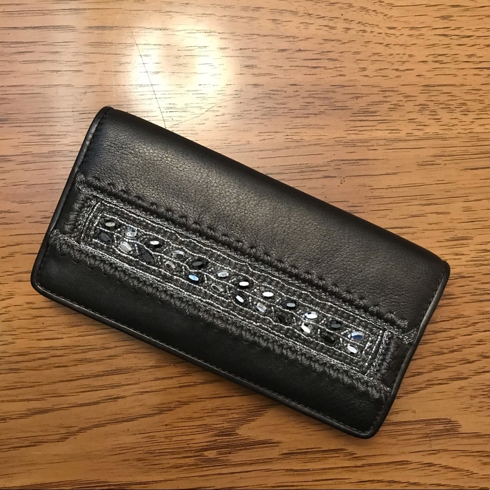 Brighton metallic silver wallet
